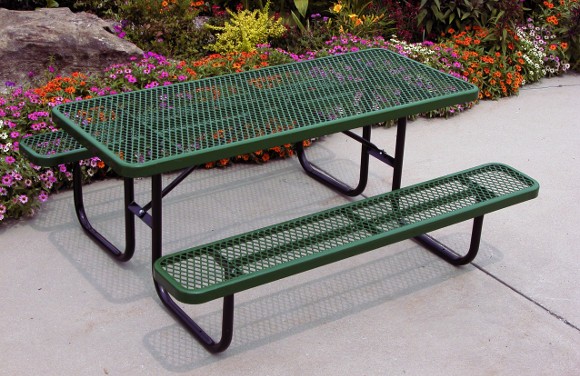 158-v6-heavy_duty_rectangular_expanded_metal_picnic_table