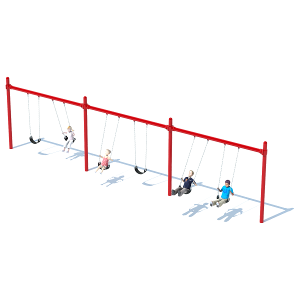 3 Bay Single Post Swing Frame