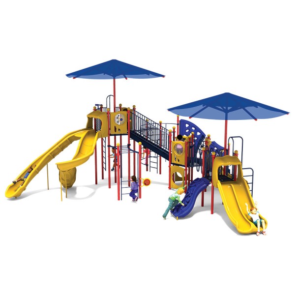 Galaxy Falls Playground - Playful Colors - Front View