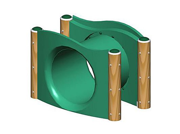 Crawl Through Tunnel Climbers Commercial Playground Equipment