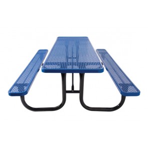 Rectangular Perforated Metal Table