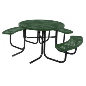 46" Round ADA Expanded Metal Picnic Table