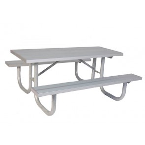 Rectangular Heavy Duty Aluminum Park Table