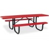 8' ADA Expanded Metal Picnic Table (Double-Sided)