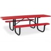 8' ADA Expanded Metal Picnic Table (Double-Sided)