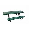8' ADA Perforated Metal Picnic Table (Double-Sided)