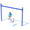 1 Bay Single Post Swing Frame