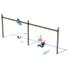 2 Bay Single Post Swing Frame