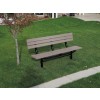 Extra Heavy Duty Recycled Bench w/Back